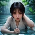 KaiYun内容编辑赵雅婷的专业证件照，文艺气质，图书馆环境